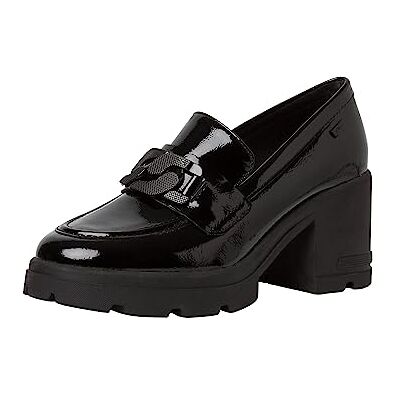 s.Oliver Damen Loafer mit Absatz Blockabsatz Elegant, Schwarz (Black Patent), 38 EU s.Oliver Damen Loafer mit Absatz Blockabsatz Elegant, Schwarz (Black Patent), 38 EU