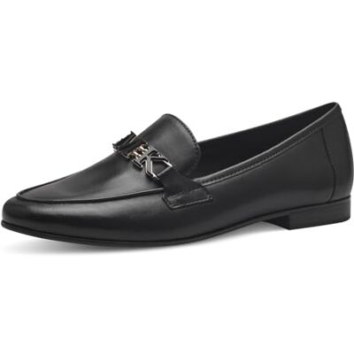 MARCO TOZZI by Guido Maria Kretschmer Damen Loafer mit Absatz aus Leder Elegant, Schwarz (Black Nappa), 37 EU MARCO TOZZI by Guido Maria Kretschmer Damen Loafer mit Absatz aus Leder Elegant, Schwarz (Black Nappa), 37 EU