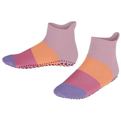 FALKE Unisex Kinder Stoppersocken Colour Block K Hp Baumwolle rutschhemmende Noppen 1 Paar, Rosa Thulit 8663, 23-26 FALKE Unisex Kinder Stoppersocken Colour Block K Hp Baumwolle rutschhemmende Noppen 1 Paar, Rosa Thulit 8663, 23-26