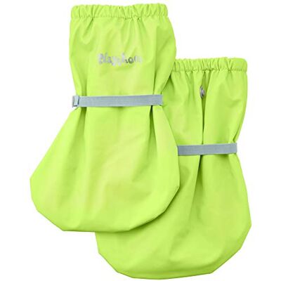 Playshoes Unisex Kinder Mit Fleece-futter Regenfüßlinge, Neongelb, Medium EU Playshoes Unisex Kinder Mit Fleece-futter Regenfüßlinge, Neongelb, Medium EU