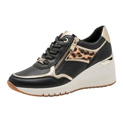 MARCO TOZZI Damen 2-23743-42 Sneaker, Black Leo, 41 EU MARCO TOZZI Damen 2-23743-42 Sneaker, Black Leo, 41 EU