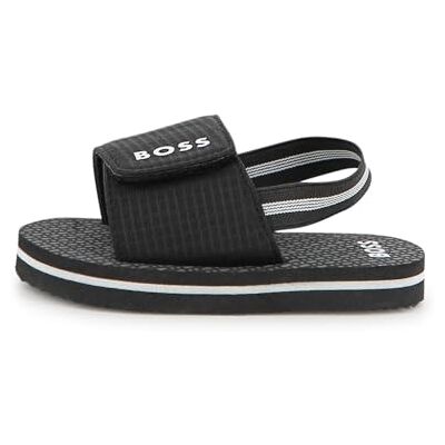 Boss Aqua Slides Baby Jungen, Schwarz, 21 Boss Aqua Slides Baby Jungen, Schwarz, 21