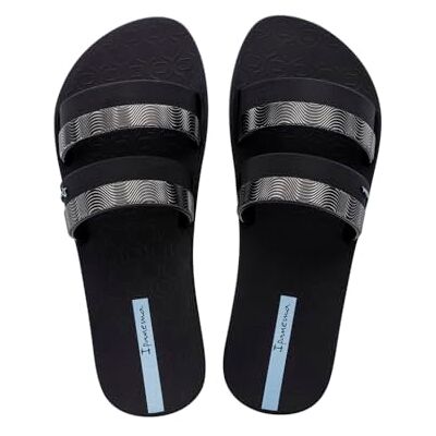 Ipanema Mesh Slide Fem Damen-Sandalen, Größe 38, Schwarz, 38 EU Ipanema Mesh Slide Fem Damen-Sandalen, Größe 38, Schwarz, 38 EU
