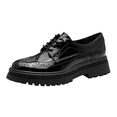 Tamaris Damen Lace-Up's Synthetik, schwarz, 40 EU Tamaris Damen Lace-Up's Synthetik, schwarz, 40 EU