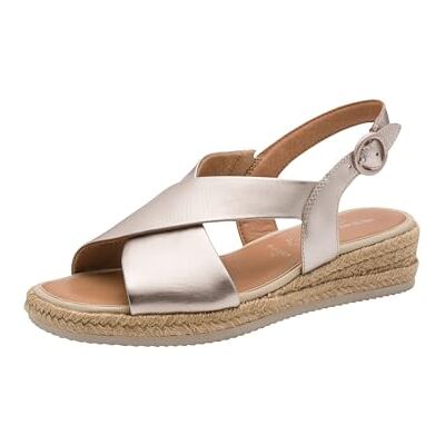 Tamaris COMFORT Damen Wedge/Plat Sand LT GOLD 38 Tamaris COMFORT Damen Wedge/Plat Sand LT GOLD 38