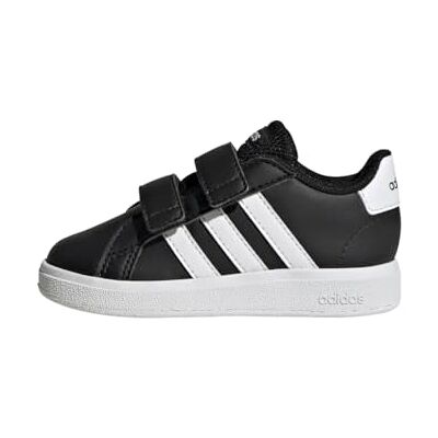 Adidas Unisex Baby Grand Court Lifestyle Hook and Loop Shoes, Core Black/Cloud White/Core Black, 19 EU Adidas Unisex Baby Grand Court Lifestyle Hook and Loop Shoes, Core Black/Cloud White/Core Black, 19 EU