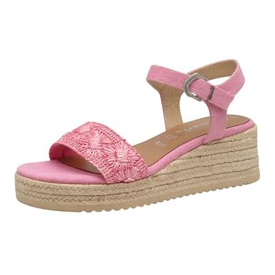 Tamaris Sandalette Damen Keilabsatz rosa,EU 41 Tamaris Sandalette Damen Keilabsatz rosa,EU 41