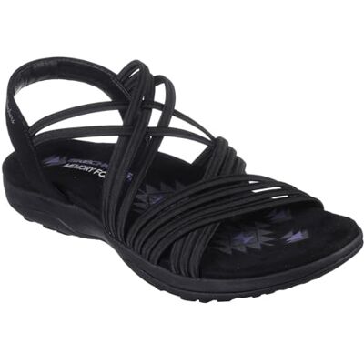 Skechers Damen Reggae Slim Sunnyside Sandals, Black Gore, 36 EU Skechers Damen Reggae Slim Sunnyside Sandals, Black Gore, 36 EU