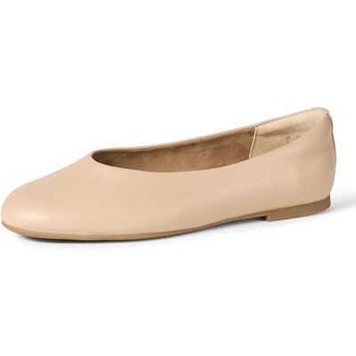 Amazon Essentials Damen Faltbare Ballerinas, Beige Kunstleder, 38 EU Amazon Essentials Damen Faltbare Ballerinas, Beige Kunstleder, 38 EU