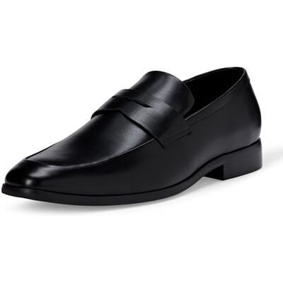 Amazon Essentials Herren Penny-Loafer, Business-Schuhe, Quadratische Zehenpartie, Schwarz, 39.5 EU Amazon Essentials Herren Penny-Loafer, Business-Schuhe, Quadratische Zehenpartie, Schwarz, 39.5 EU