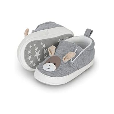 Sterntaler Baby Jungen Babyschuh Emmi Flacher Slipper, Silber Melange, 18 EU Sterntaler Baby Jungen Babyschuh Emmi Flacher Slipper, Silber Melange, 18 EU