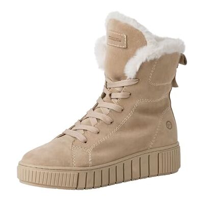 Tamaris Damen Stiefel Leder beige 36 Tamaris Damen Stiefel Leder beige 36