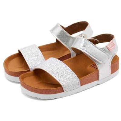 GIOSEPPO Mädchen MOERS Peeptoe Sandalen, Silber Plata 000, 27 EU GIOSEPPO Mädchen MOERS Peeptoe Sandalen, Silber Plata 000, 27 EU