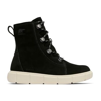 Sorel Damen Explorer III Joan WP Schneestiefel, Black, Chalk, 41 EU Sorel Damen Explorer III Joan WP Schneestiefel, Black, Chalk, 41 EU