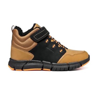 Geox J Flexyper Boy B Abx Ankle Boot, Black/DK Yellow, 38 EU Geox J Flexyper Boy B Abx Ankle Boot, Black/DK Yellow, 38 EU