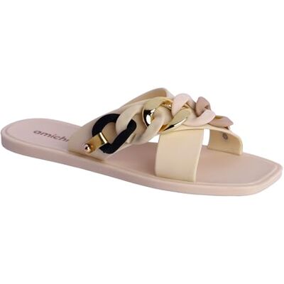 AMICHI Mujer – Chanclas para Playa Y Piscina-Sandalias de Goma Con Suela Antideslizante Y Diseño Ligero Damen Flops für Strand und Pool, Flip-Flop-Sandalen, beige, 39 EU Weit AMICHI Mujer – Chanclas para Playa Y Piscina-Sandalias de Goma Con Suela Antideslizante Y Diseño Ligero Damen Flops für Strand und Pool, Flip-Flop-Sandalen, beige, 39 EU Weit