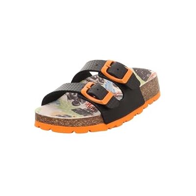 Superfit Jungen FUSSBETTPANTOFFEL Schwarz/Orange 0080 Superfit Jungen FUSSBETTPANTOFFEL Schwarz/Orange 0080