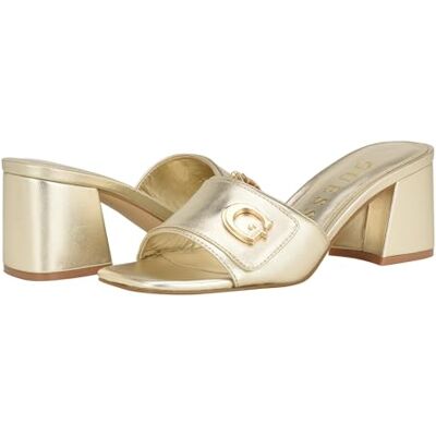 Guess Damen Gallai Sandale mit Absatz, Gold 710, 38.5 EU Guess Damen Gallai Sandale mit Absatz, Gold 710, 38.5 EU