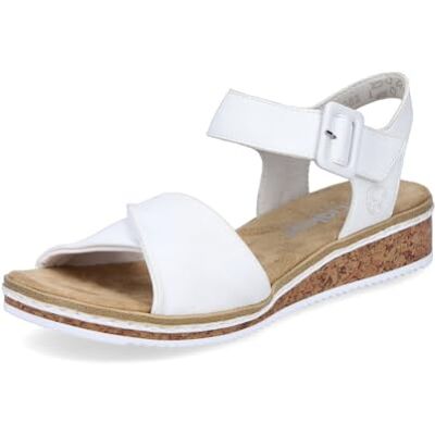 Rieker Damen Klassische Sandalen V3691, Frauen Sandalen,Sommerschuhe,Freizeitschuhe,offene Schuhe,Strandschuhe,Weiss (80),40 EU / 6.5 UK Rieker Damen Klassische Sandalen V3691, Frauen Sandalen,Sommerschuhe,Freizeitschuhe,offene Schuhe,Strandschuhe,Weiss (80),40 EU / 6.5 UK