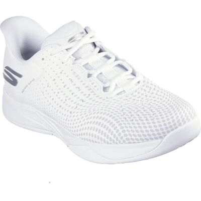 Skechers Weiße Viper Court Reload Komfort-Slip-Ins Schuhe Skechers Weiße Viper Court Reload Komfort-Slip-Ins Schuhe