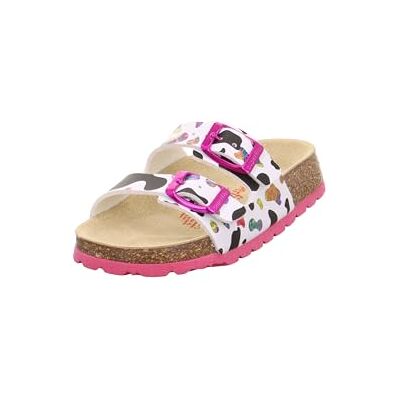 Superfit Mädchen FUSSBETTPANTOFFEL WEISS/MEHRFARBIG 1170 Superfit Mädchen FUSSBETTPANTOFFEL WEISS/MEHRFARBIG 1170