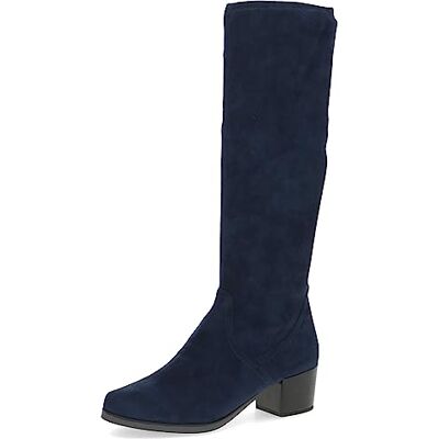 CAPRICE Damen Hohe Stiefel mit Absatz Kniehoch Vegan, Blau (Ocean Stretch), 38.5 EU CAPRICE Damen Hohe Stiefel mit Absatz Kniehoch Vegan, Blau (Ocean Stretch), 38.5 EU