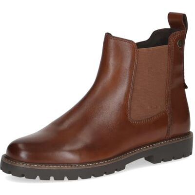 CAPRICE Damen Stiefeletten mit Reißverschluss Wechselfußbett, Braun (Cognac Nappa), 37 EU CAPRICE Damen Stiefeletten mit Reißverschluss Wechselfußbett, Braun (Cognac Nappa), 37 EU