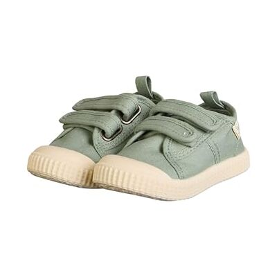 Sterntaler Sneaker Uni Sportiver Baby Schuh aus Canvas Kinder Sommer Schuhe mit Rutschfester Sohle Unisex Babyschuhe mit Klettverschluss, knöchelhoch steingrün,Größe 28 Sterntaler Sneaker Uni Sportiver Baby Schuh aus Canvas Kinder Sommer Schuhe mit Rutschfester Sohle Unisex Babyschuhe mit Klettverschluss, knöchelhoch steingrün,Größe 28