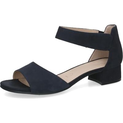 CAPRICE Damen Sandale mit Absatz aus Leder, Blau (DK OCEAN SUEDE), 38 EU CAPRICE Damen Sandale mit Absatz aus Leder, Blau (DK OCEAN SUEDE), 38 EU