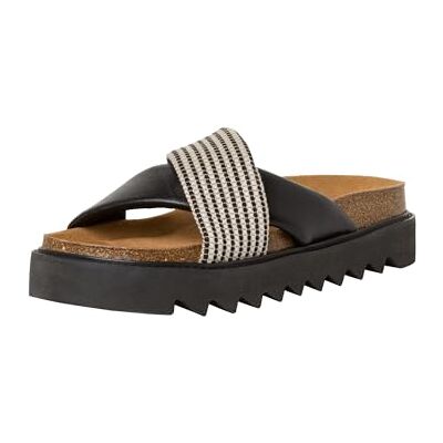Tamaris Damen Footbed Styles Leder; BLACK COMB/schwarz; 37 EU Tamaris Damen Footbed Styles Leder; BLACK COMB/schwarz; 37 EU
