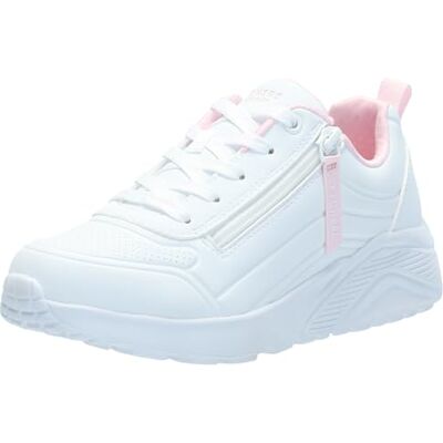 Skechers Unisex Kinder Street Girls Sneaker, White Synthetic Trim, 38 EU Skechers Unisex Kinder Street Girls Sneaker, White Synthetic Trim, 38 EU
