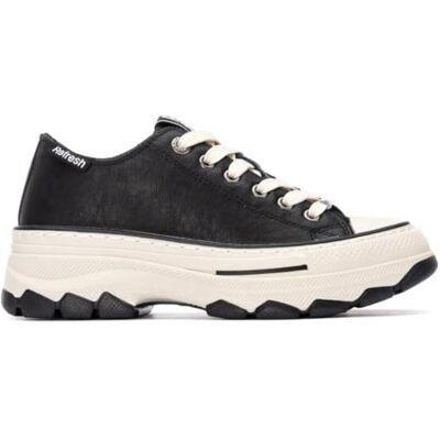 REFRESH Sportschuhe Sneaker Damen Schwarz Bequeme und vielseitige Schuhe Casual Mode Modell 17307901 (Größe 38) REFRESH Sportschuhe Sneaker Damen Schwarz Bequeme und vielseitige Schuhe Casual Mode Modell 17307901 (Größe 38)
