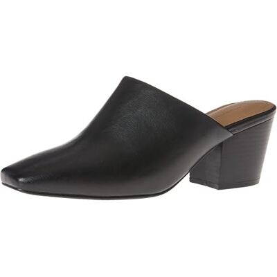 Amazon Essentials Damen Pantolette mit quadratischer Zehenpartie, Schwarz, 43 EU Amazon Essentials Damen Pantolette mit quadratischer Zehenpartie, Schwarz, 43 EU