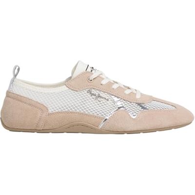 Pepe Jeans Damen Noa Net W Sneak, Grau, Perlgrau, 36 EU Pepe Jeans Damen Noa Net W Sneak, Grau, Perlgrau, 36 EU