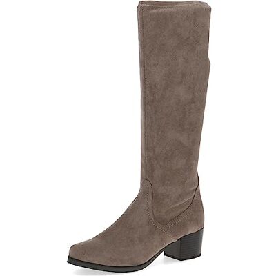 CAPRICE Damen Hohe Stiefel mit Absatz Kniehoch Vegan, Braun (Cafe Stretch), 38.5 EU CAPRICE Damen Hohe Stiefel mit Absatz Kniehoch Vegan, Braun (Cafe Stretch), 38.5 EU