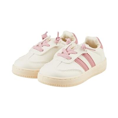 Sterntaler Sneaker Streifen – Sneaker mit Klettverschluss, Logo Baby- & Kinderschuh mit rutschfester Sohle und austauschbaren Schnürsenkeln – Perlrosa, Größe 27 Sterntaler Sneaker Streifen – Sneaker mit Klettverschluss, Logo Baby- & Kinderschuh mit rutschfester Sohle und austauschbaren Schnürsenkeln – Perlrosa, Größe 27