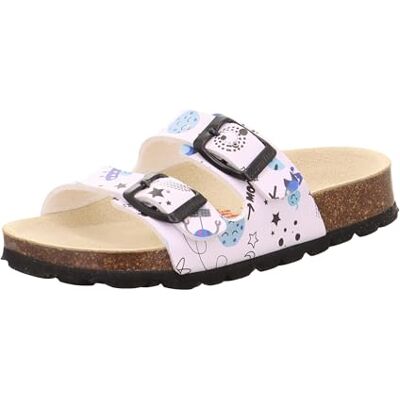 Superfit Fussbettpantoffel Pantoffeln, Weiß/Mehrfarbig 1070, 24 EU Weit Superfit Fussbettpantoffel Pantoffeln, Weiß/Mehrfarbig 1070, 24 EU Weit