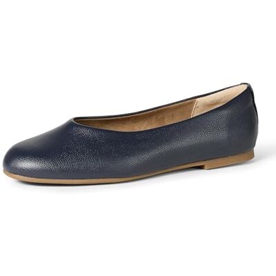 Amazon Essentials Damen Faltbare Ballerinas, Marineblau Kunstleder, 38.5 EU Amazon Essentials Damen Faltbare Ballerinas, Marineblau Kunstleder, 38.5 EU