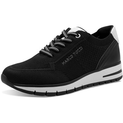MARCO TOZZI Damen Sneaker flach Sportlich Bequem, Schwarz (Black Comb), 40 EU MARCO TOZZI Damen Sneaker flach Sportlich Bequem, Schwarz (Black Comb), 40 EU