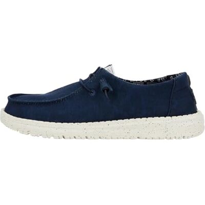 HEYDUDE Wendy Stretch Canvas Damen Slip-On Flache Schuhe Ballerinas, Navy, 39 EU HEYDUDE Wendy Stretch Canvas Damen Slip-On Flache Schuhe Ballerinas, Navy, 39 EU