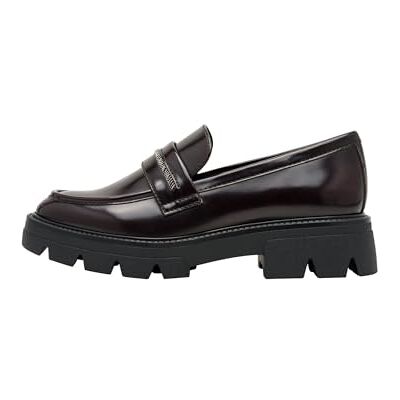 s.Oliver Damen Loafer ohne Absatz Vegan Elegant, Rot (Bordeaux), 39 EU s.Oliver Damen Loafer ohne Absatz Vegan Elegant, Rot (Bordeaux), 39 EU