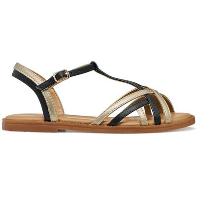 Geox JUNIOR GIRL J SANDAL KARLY GIRL SANDALS BLACK/PLATINUM 37_EU Geox JUNIOR GIRL J SANDAL KARLY GIRL SANDALS BLACK/PLATINUM 37_EU