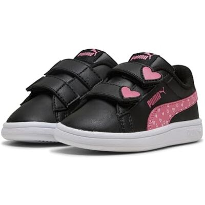 Puma Baby Mädchen Smash 3.0 Hearty V INF Sneaker, Black-Magic Rose, 37 EU Child, Black Magic Rose, 4 UK Child Puma Baby Mädchen Smash 3.0 Hearty V INF Sneaker, Black-Magic Rose, 37 EU Child, Black Magic Rose, 4 UK Child