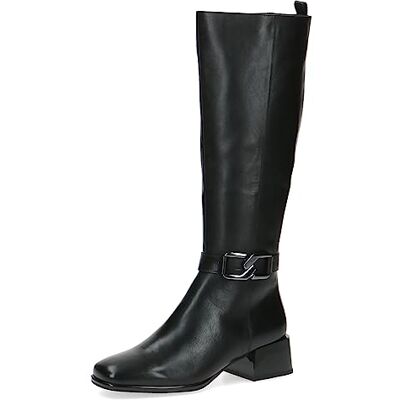 CAPRICE Damen Hohe Stiefel mit Absatz aus Leder Blockabsatz Weite G, Schwarz (Black Nappa), 38 EU CAPRICE Damen Hohe Stiefel mit Absatz aus Leder Blockabsatz Weite G, Schwarz (Black Nappa), 38 EU