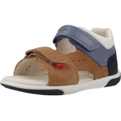 Geox Baby-Jungen B ZAPITO Boy Sandal, Caramel/DK Blue, 24 EU Geox Baby-Jungen B ZAPITO Boy Sandal, Caramel/DK Blue, 24 EU