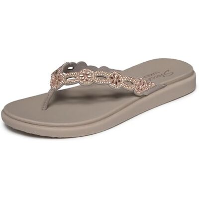 Skechers Damen Meditation Luxe Rhinestone Laser Cut Turnschuhe, Taupe, 36 EU Skechers Damen Meditation Luxe Rhinestone Laser Cut Turnschuhe, Taupe, 36 EU
