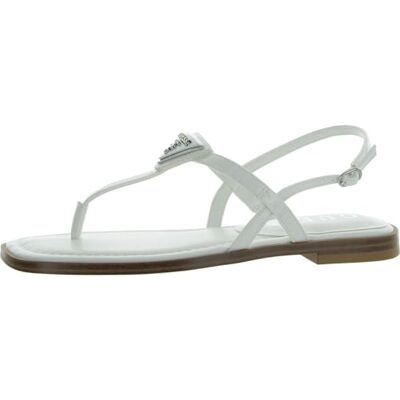 Guess Damen Rainey Flache Sandale, White 140, 41 EU Guess Damen Rainey Flache Sandale, White 140, 41 EU