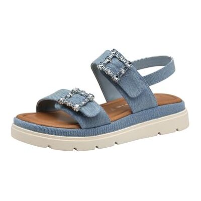 Tamaris Sandalette Damen Bequem blau,EU 38 Tamaris Sandalette Damen Bequem blau,EU 38