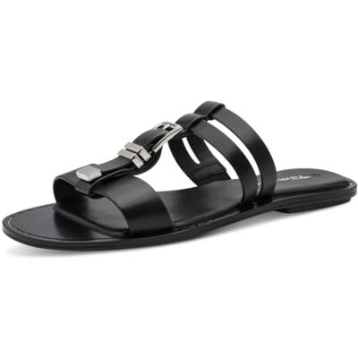 Tamaris Damen Pantolette flach, schwarz, 39 EU Tamaris Damen Pantolette flach, schwarz, 39 EU