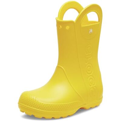 Crocs Unisex Kinder Handle It Rain Boot K Stiefel, Yellow, 28/29 EU Crocs Unisex Kinder Handle It Rain Boot K Stiefel, Yellow, 28/29 EU